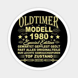 OLDTIMER MODELL BAUJAHR 1980 Magnet